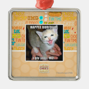 ORNAMENTO DE METAL HAPPEE BURFDAY!