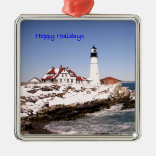 Ornamento De Metal Happy Holidays