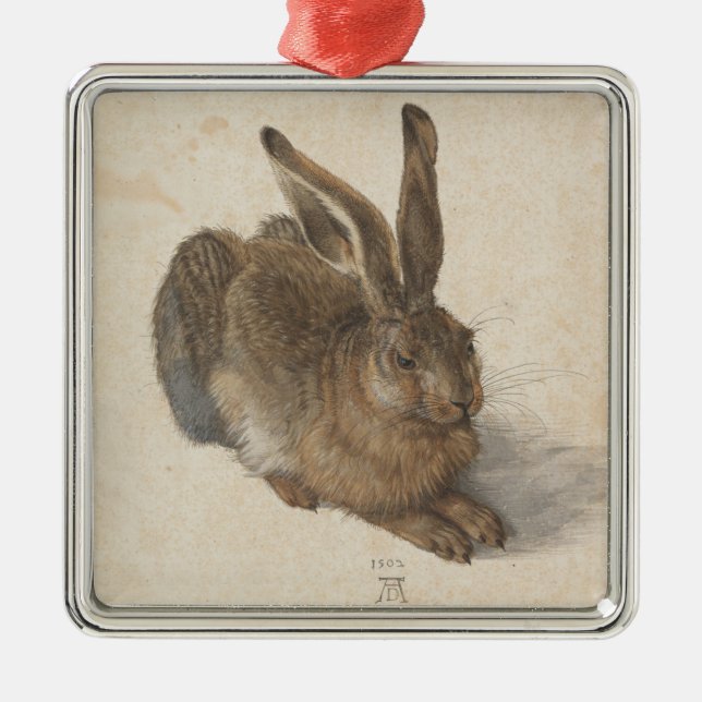 Ornamento De Metal Hare (por Albrecht Dürer) (Frente)