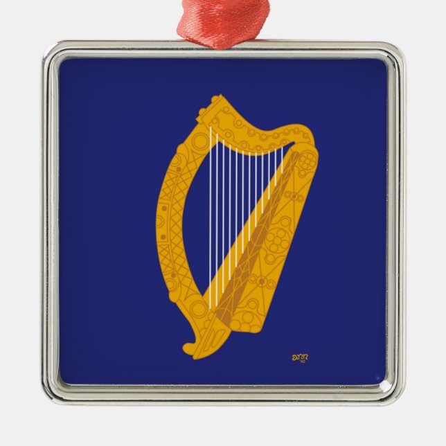 Ornamento De Metal Harp de Brian Boru (Frente)
