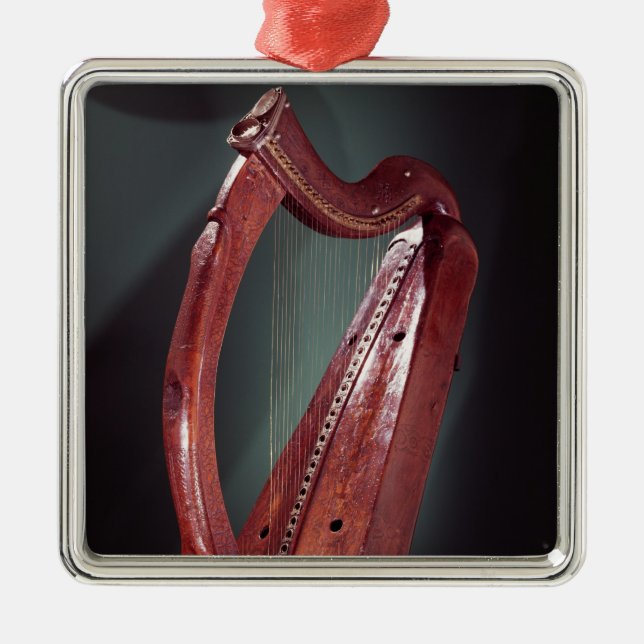 Ornamento De Metal Harpa (Frente)