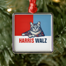 Harris Walz 2024 Obviamente Blue Cat