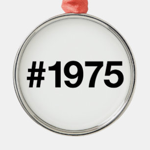 Ornamento De Metal Hashtag 1975