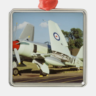 Ornamento De Metal Hawker Sea Fury no CAF, Ala de Minnesota, no