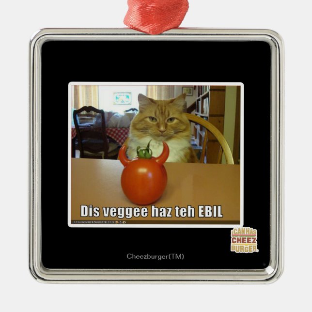 Ornamento De Metal Haz do veggee do Dis o EBIL (Frente)