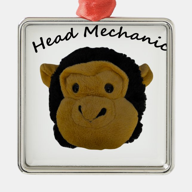 Ornamento De Metal Head Mehanic (Frente)