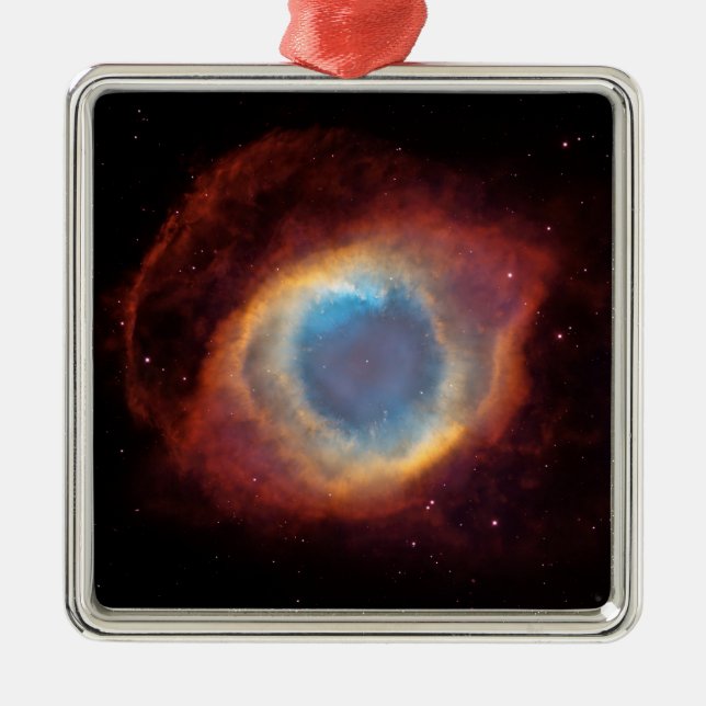 Ornamento De Metal Helix Nebula Celestial Photo (Frente)