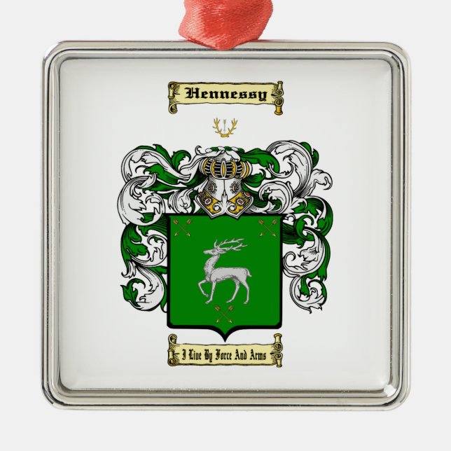 Ornamento De Metal Hennessy (Frente)