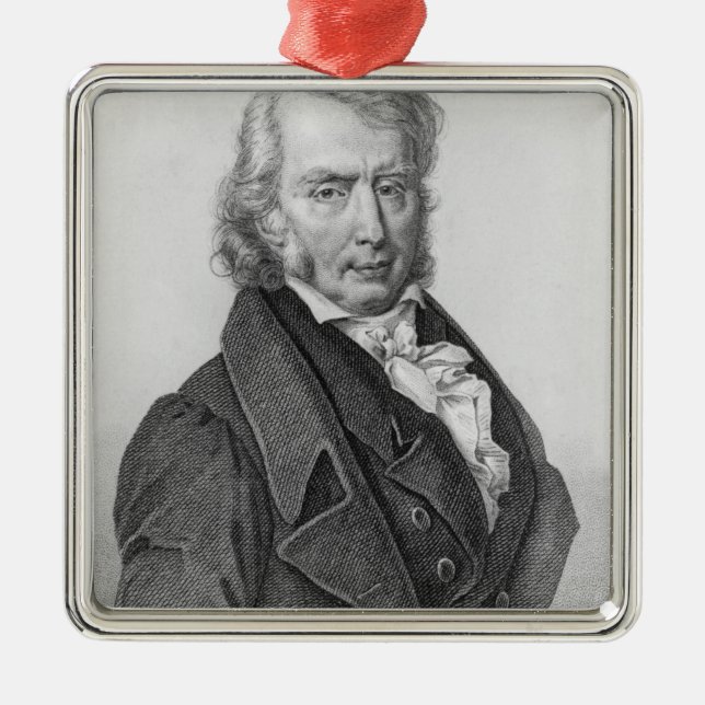 Ornamento De Metal Henri Benjamin Constant de Rebecque como o (Frente)