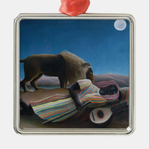 Ornamento De Metal Henri Rousseau - A Cigana Adormecida