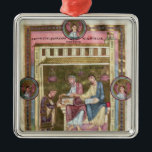 Ornamento De Metal Henry III com os apóstolos Simon e Jude<br><div class="desc">O Henry III da escola alemão (1017-56) com os apóstolos Simon e Jude,  do "códice Caesareus Upsaliensis",  c.1045 situado na coleção da universidade de Upsália,  suecia. O Henry III (1017-56) com os apóstolos Simon e Jude,  do "códice Caesareus Upsaliensis",  c.1045 foi criado em torno do século XI.</div>