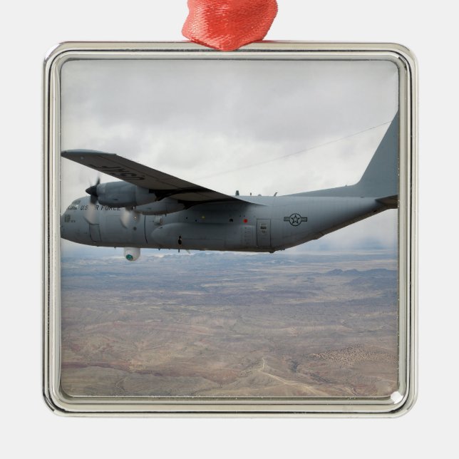 Ornamento De Metal Hércules C-130 voa pelo céu (Frente)