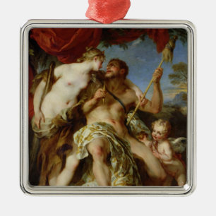 Ornamento De Metal Hercules e Omphale, 1724