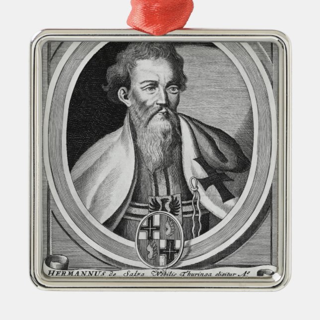 Ornamento De Metal Hermann de Salza (Frente)