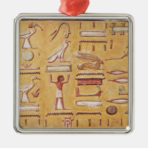 Ornamento De Metal Hieroglyphics, do túmulo de Seti I