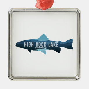 Ornamento De Metal High Rock Lake Carolina do Norte