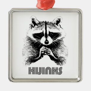 Ornamento De Metal Hijinks em Raccoon