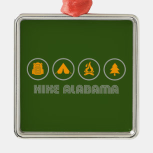 Ornamento De Metal Hike Alabama