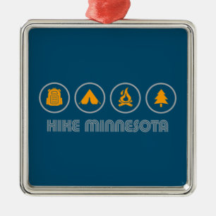 Ornamento De Metal Hike Minnesota