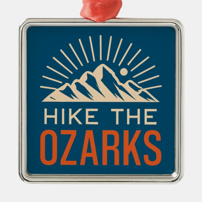 Ornamento De Metal Hike The Ozarks Sunburst (Frente)