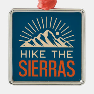 Ornamento De Metal Hike The Sierras California Sunburst
