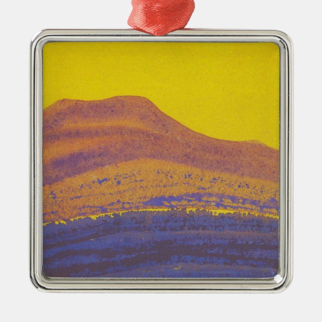 Ornamento De Metal Himalaias (Mountain Range) (por Nicholas Roerich) (Frente)