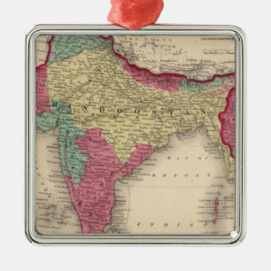 Ornamento De Metal Hindostan ou India britânico