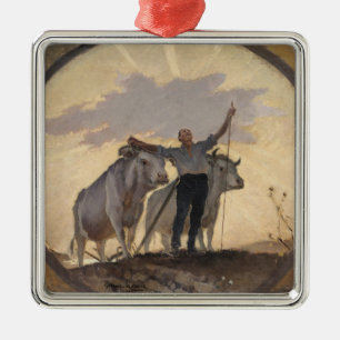 Ornamento De Metal Hino da terra ao Sun, 1892