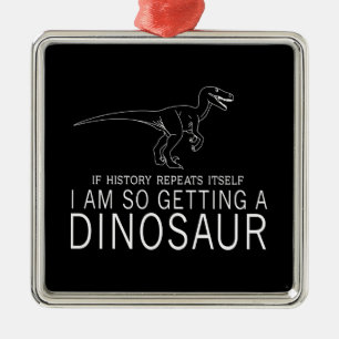 Ornamento De Metal História e dinossauros