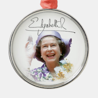 Ornamento De Metal HM Queen Elizabeth II