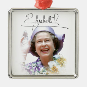 Ornamento De Metal HM Queen Elizabeth II