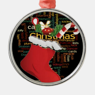 Ornamento De Metal HoHo! Feliz Natal GIFTS e um Feliz ano novo