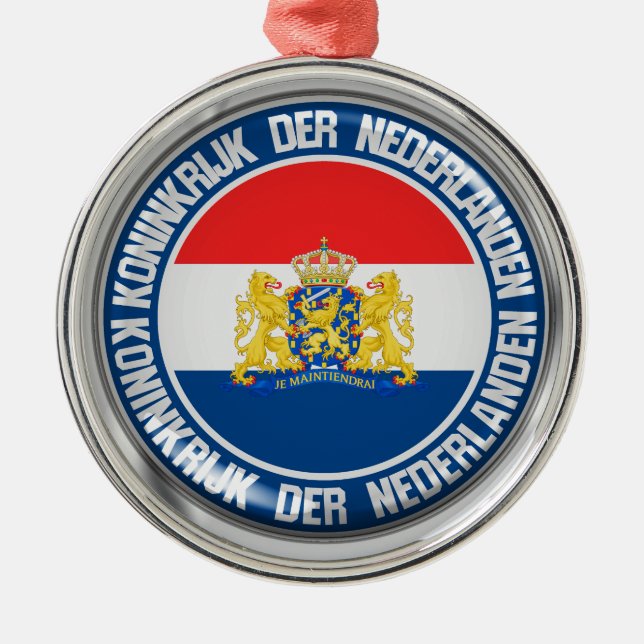 Ornamento De Metal Holanda Round Emblem (Frente)