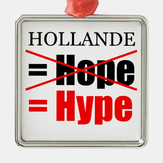 Ornamento De Metal Hollande Not Hope = Hype!!!!!!!!!!!!!!!!!! (Frente)