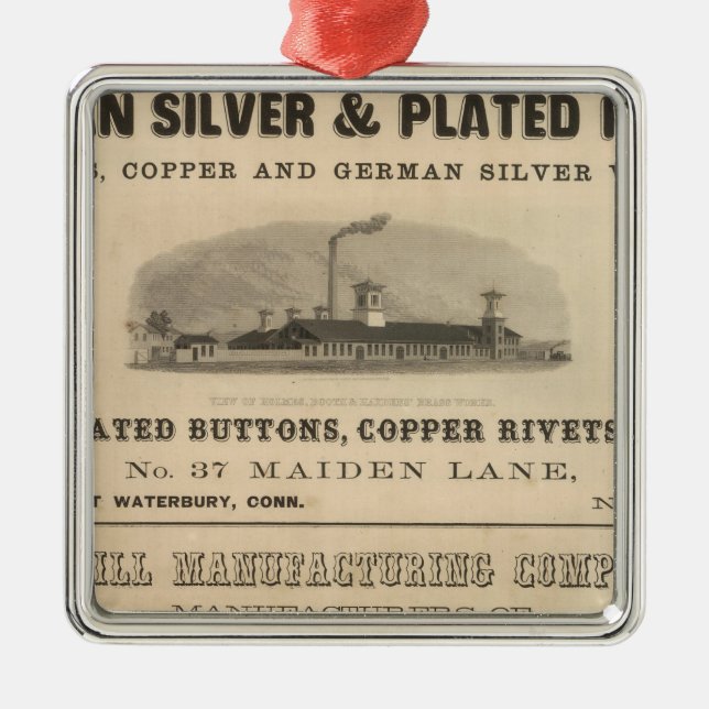 Ornamento De Metal Holmes, Booth e Haydens (Frente)