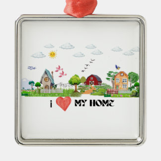 Ornamento De Metal Home Sweet Home