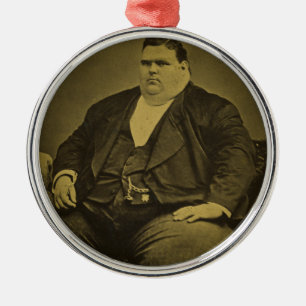 Ornamento De Metal Homem arrepiante da gordura do secundário do circ