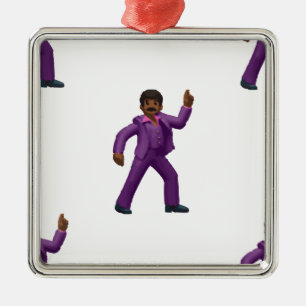 Ornamento De Metal Homem da dança de Emoji