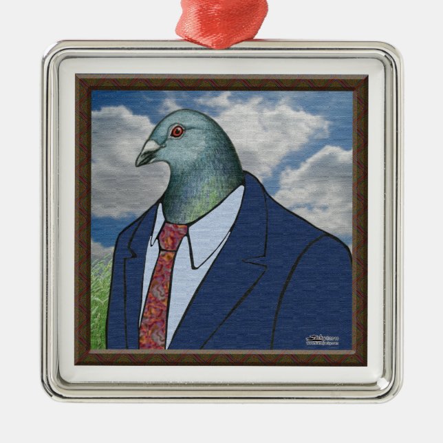 Ornamento De Metal Homer Suit Framed (Frente)