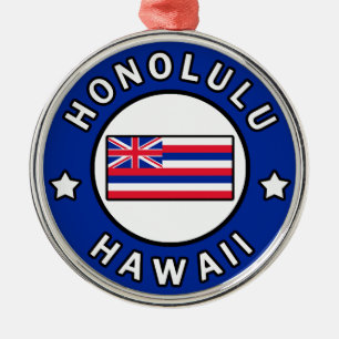 Ornamento De Metal Honolulu Havaí