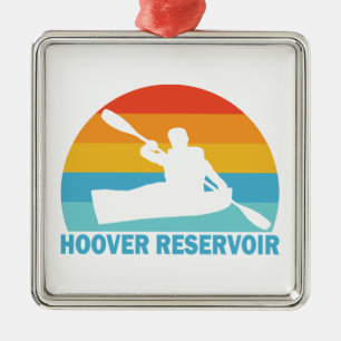 Ornamento De Metal Hoover Reservoir Ohio Kayak