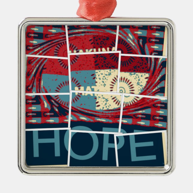 Ornamento De Metal Hope Hakuna Matata (Frente)