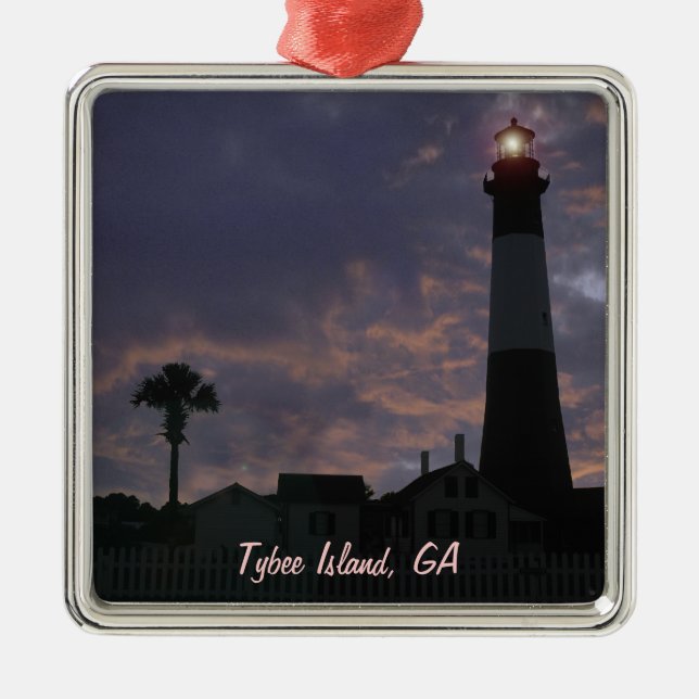 Ornamento De Metal Hora da Ilha (Frente)