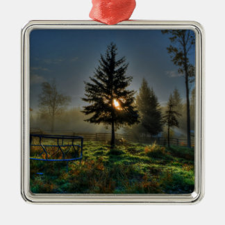 Ornamento De Metal Horse Ranch Sunrise Nature Foto