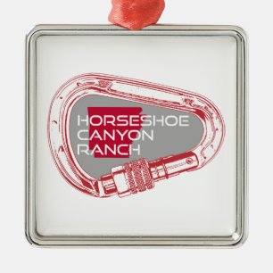 Ornamento De Metal Horsferes Canyon Ranch Arkansas Subindo Carabiner