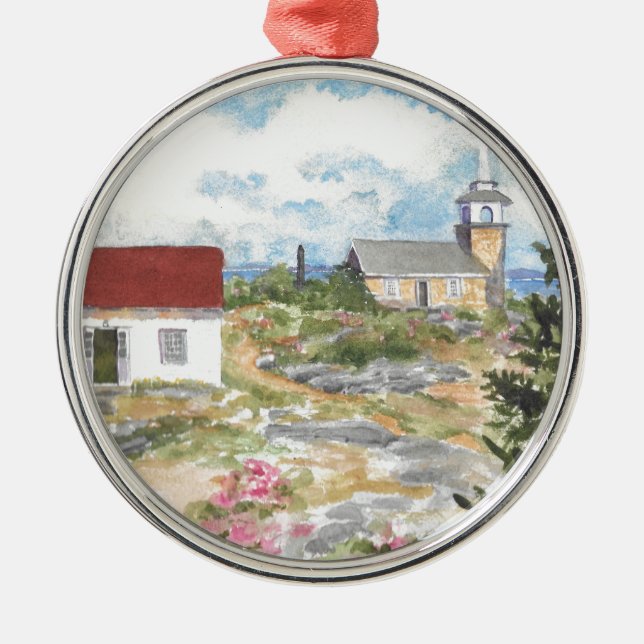 Ornamento De Metal Hotel Oceanic em Star Island View (Frente)