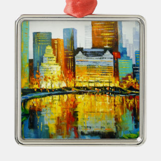 Ornamento De Metal Hotel Plaza Central Park em Nova Iorque