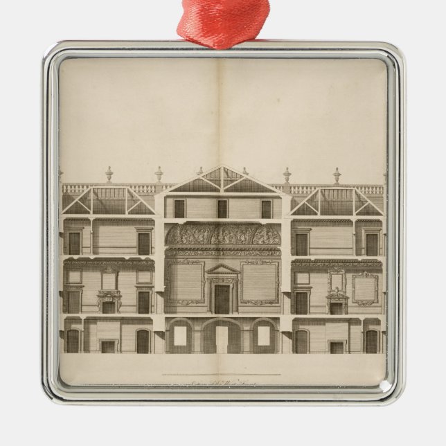 Ornamento De Metal Houghton Salão: seção da parte dianteira (Frente)