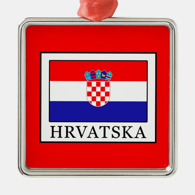 Ornamento De Metal Hrvatska (Frente)