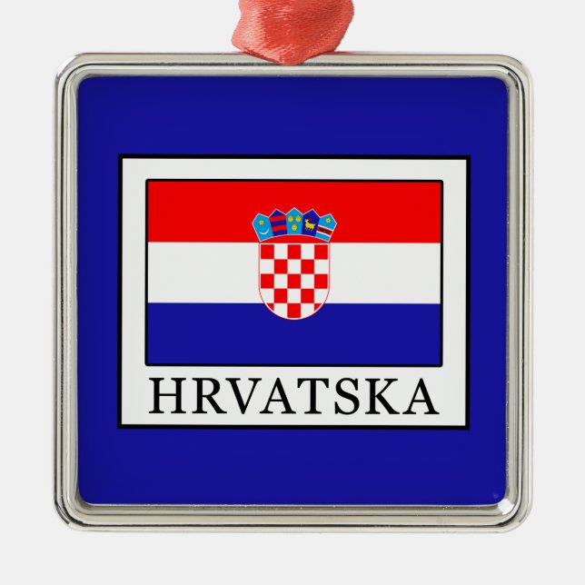 Ornamento De Metal Hrvatska (Frente)